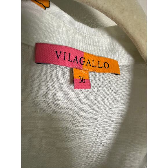 Vilagallo Louisa Pure Linen Blouse Sz. 36 (US S 4-6) - Picture 4 of 8